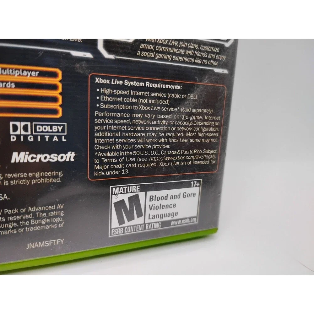 Halo 2 Microsoft Xbox 2004 Video Game (No Manual) Game And Disc Only